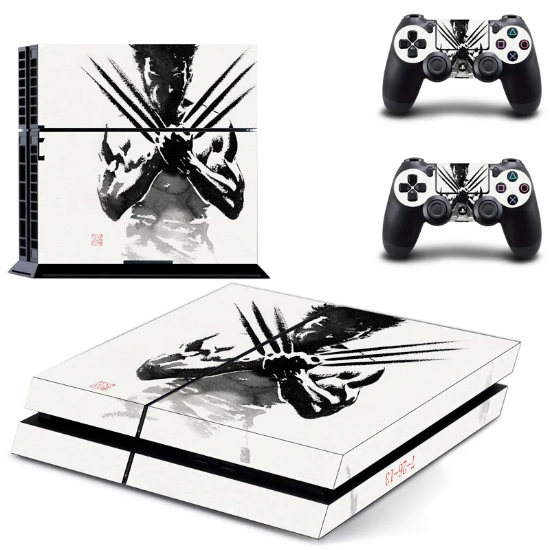 PS 4 наклейка Wolverine Play station 4 наклейка s виниловые Наклейка для PS4 наклейки Pegatinas Adesivo для playstation 4 консоль и контроллер