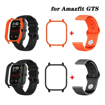 

2in1 For Amazfit GTS Strap Silicone Watch Band Bracelet+Case Cover Protector Bumper for Huami Amazfit GTS SmartWatch Accessories