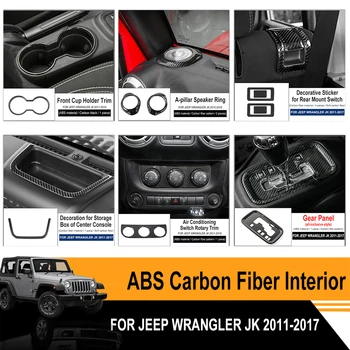 

Car Interior Modification Accessories Carbon Fiber ABS Hight Quality Fit For Jeep Wrangler JK 2011 2012 2013 2014 2015 2016 2017