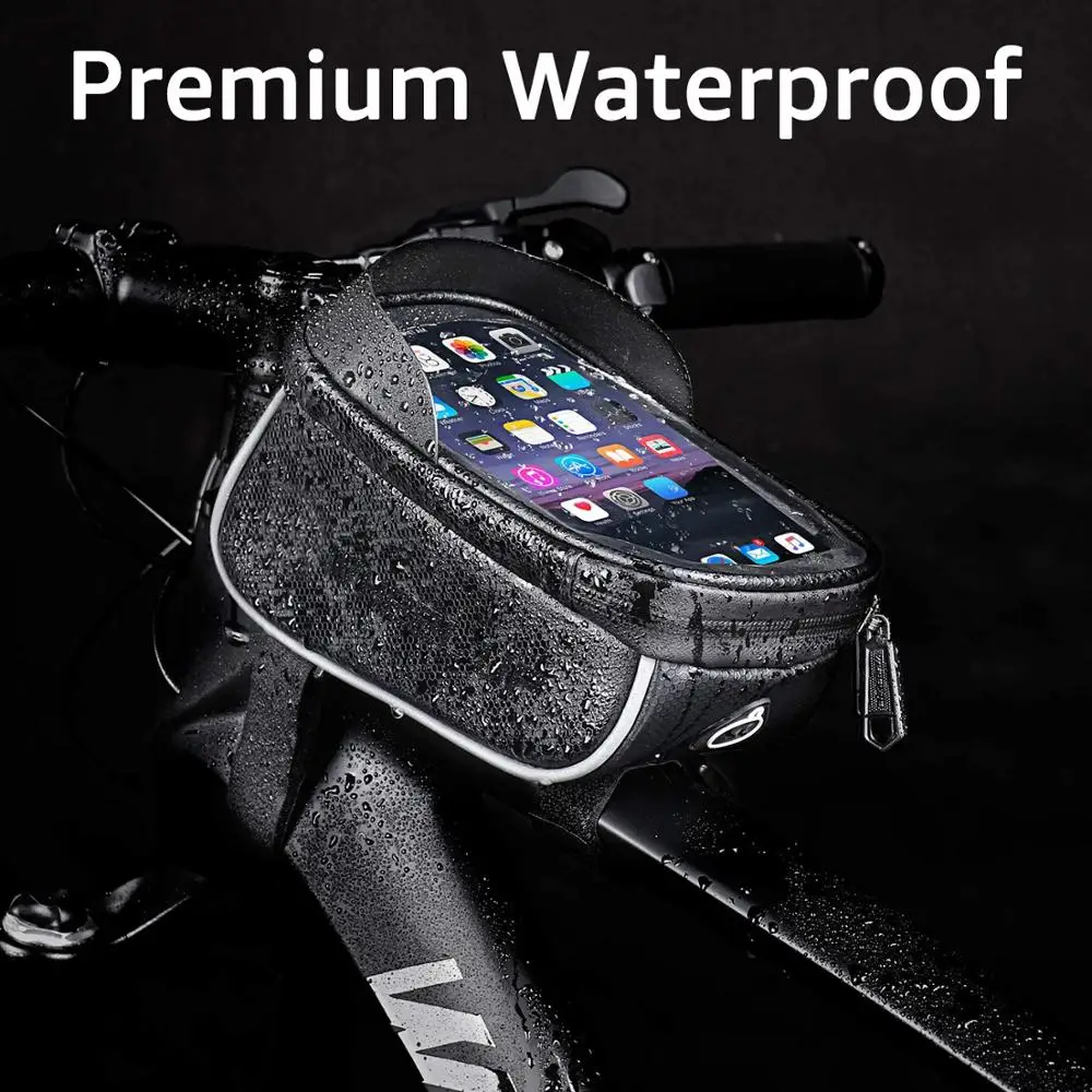 Велосипедная водонепроницаемая сумка для мобильного телефона MTB передняя рама