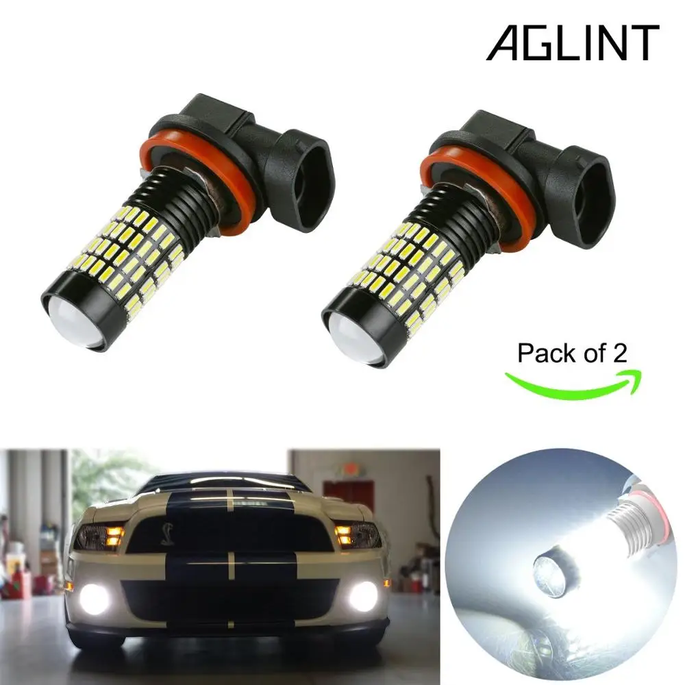 Автомобильные противотуманные фары AGLINT 2 шт. H11 H8 H10 24 Вт светодиодный фонарь 9005 9006