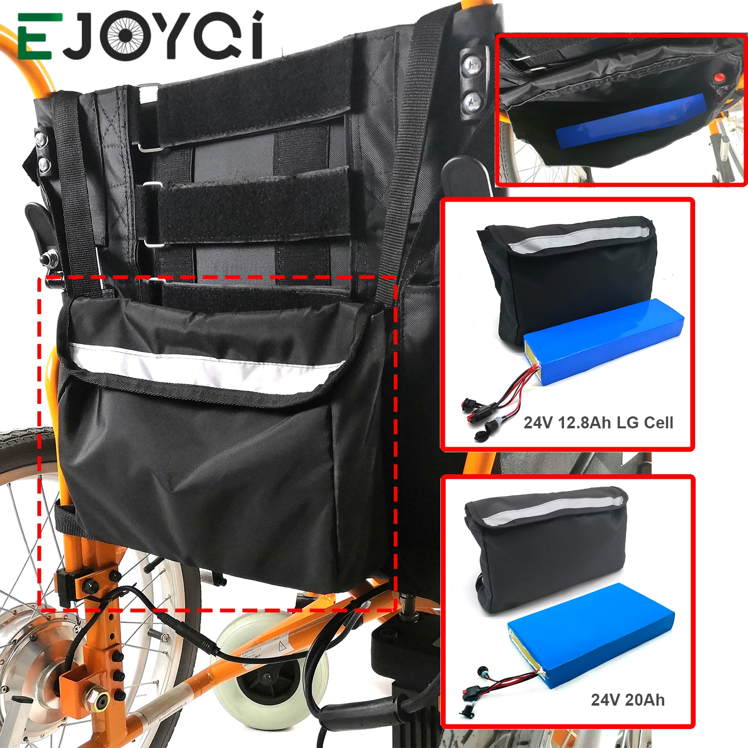 Аккумулятор EJOYQI для электрической инвалидной коляски 24 В 12 8 Ач 20 аккумулятор
