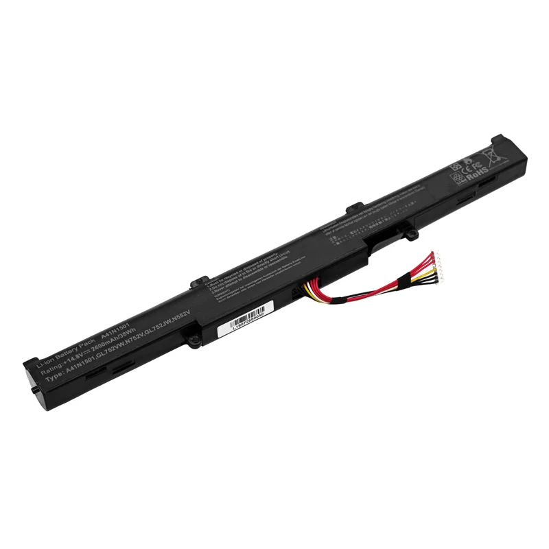 15V 48Wh ноутбук Батарея A41N1501 для Asus Gl752 N552 N752 GL752JW N752VW N752VX N552V N752V