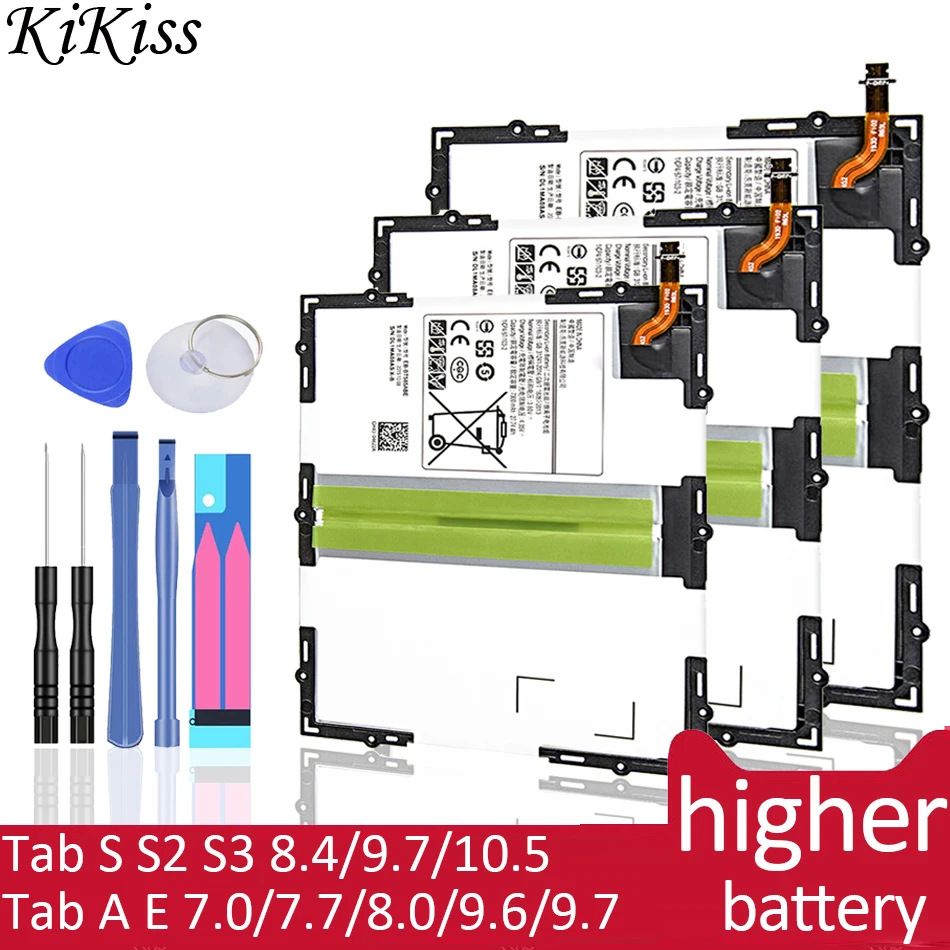Battery For Samsung Galaxy Tab S S2 S3 8.4 9.7 10.5/a E 7.0 7.7 8.0 9.6