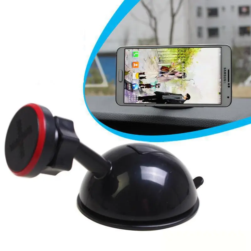 Borzecki Творческий присоска магнит автомобильный держатель телефона 360 Степень GPS навигационный держатель приборной панели телефона Универсальный B-32B76