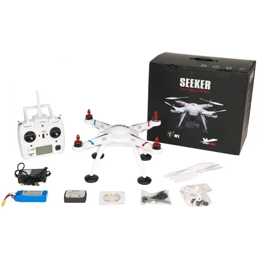 Радиоуправляемый квадрокоптер WL Toys V303 Seeker GPS FPV 2.4G- V303