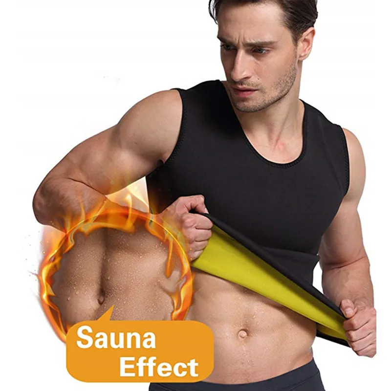 Men's Body Shaper Sweat Workout Tank Top Slimming Neoprene Sauna Vest