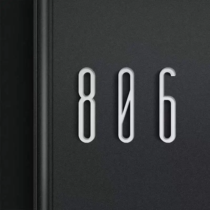 10cm Acrylic Letters and Numbers Wall Decor Villa Hotel Door Plates Figures Dormitory Home Office number DIY