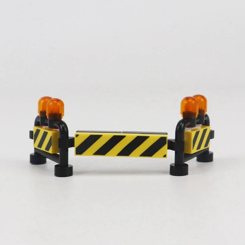 

Legoing City Bricks Gifts Scenes Model Moc Toys Obstacle sign Toy For Children Worker Construction Warning sign Citys Legoinglys