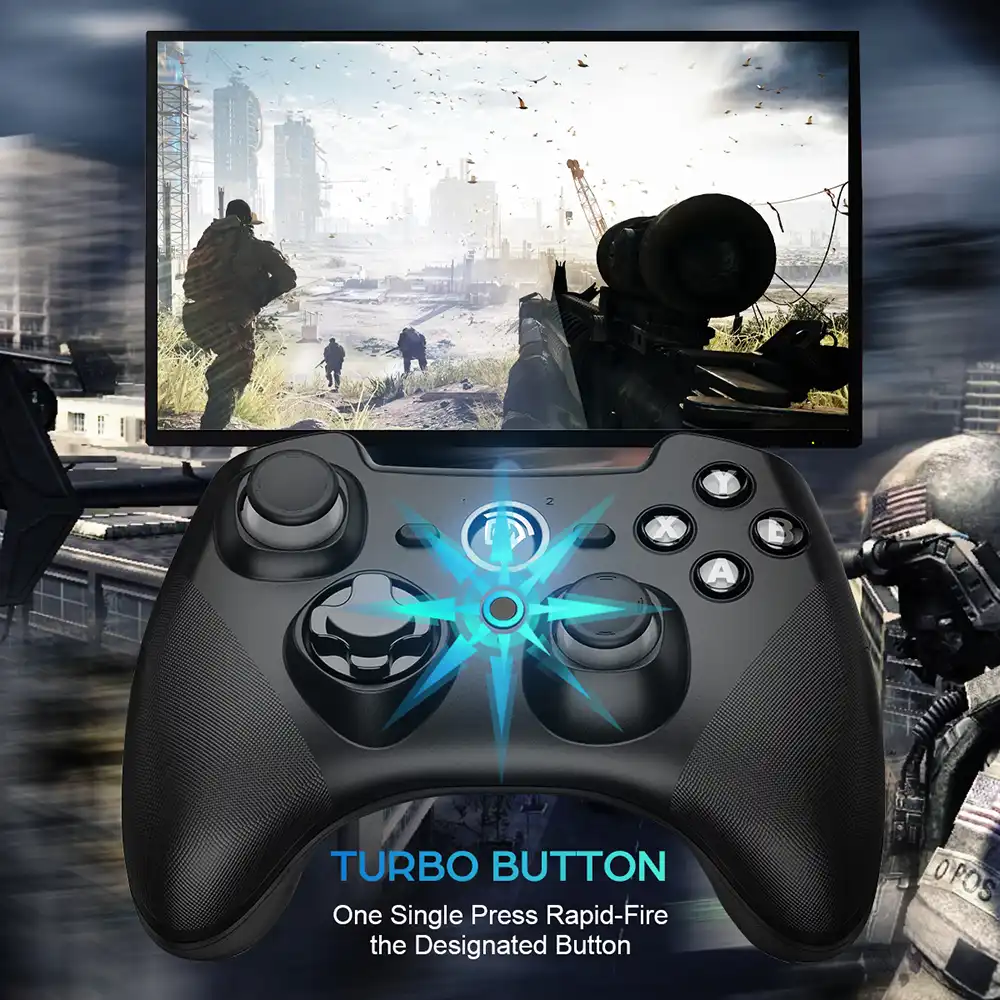 Easysmx Esm 9101 Pc Controller Wireless Gamepad For Pc Windows Ps3 Android Phone Tv Tv Box Joystick With Linear Trigger Gamepads Aliexpress