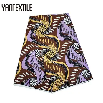 

YANTEXTILE Wax Nigeria Batik African Printed Fabric 6 Yards/Piece New Fashion Veritable Wax African Ankara Fabrics For Patchwork