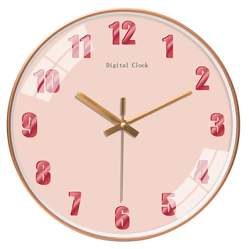 

Creative Simple Wall Clock Nordic Digital Luxury Silent Living Room Quartz Modern Wall Clock Reloj De Pared Home Decor DB60WC
