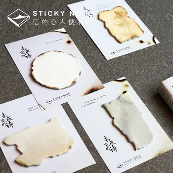 

30 Sheets Vintage Sticky Notes Memo Pad Notepad Scrapbook School