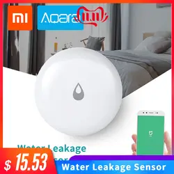 Датчик утечки воды Xiaomi Aqara детектор безопасности потока Zigbee Беспроводной детектор утечки воды для умного дома приложение управление