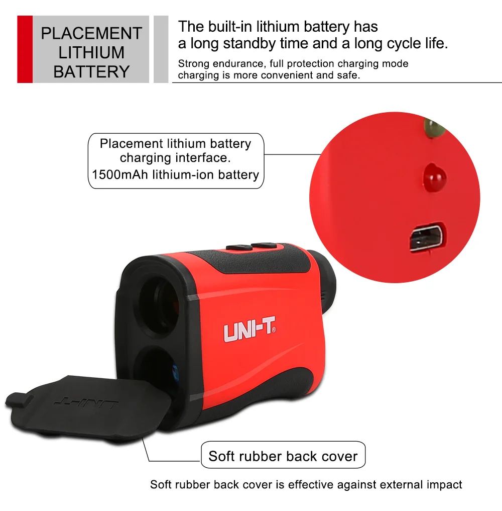 UNI-T портативный лазерный дальномер для гольфа, дальномер для гольфа, телескоп, дальномер, прибор для измерения угла высоты, инструмент для тестирования линейки LM600