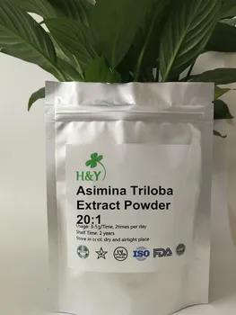 

150-1000g Free shipping Natural Asimina triloba extract powder 20:1 in bulk