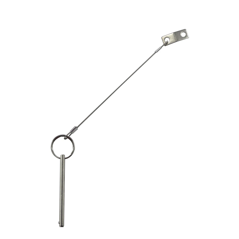 

Quick Release Pin, Diameter 1/4"(6.3mm), Total Length 3-3/4"(95mm), Effective Length 3"(76mm), Full 316 Stainless Steel