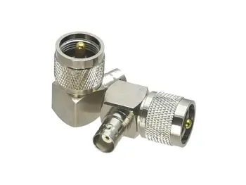 

1Pcs BNC Female Jack to UHF PL259 Male Plug Right angle RF Adapter Connector Coaxial For Radio Antenna High Quanlity