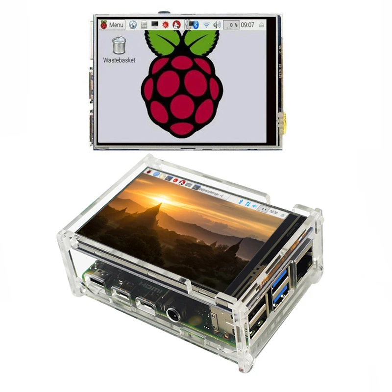 3 5 дюймовый сенсорный ЖК дисплей для Raspberry Pi 4 Model B 3B + 480x320 пикселей со стилусом