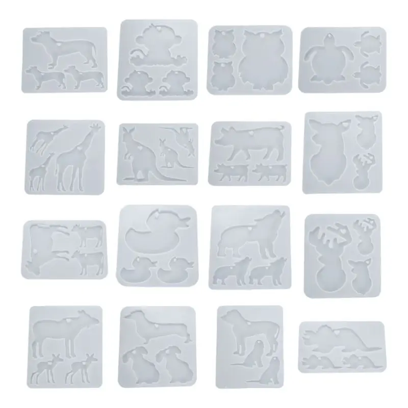 

Resin Crystal Epoxy Mold Decoration Pendant Keychain Casting Silicone Mould DIY
