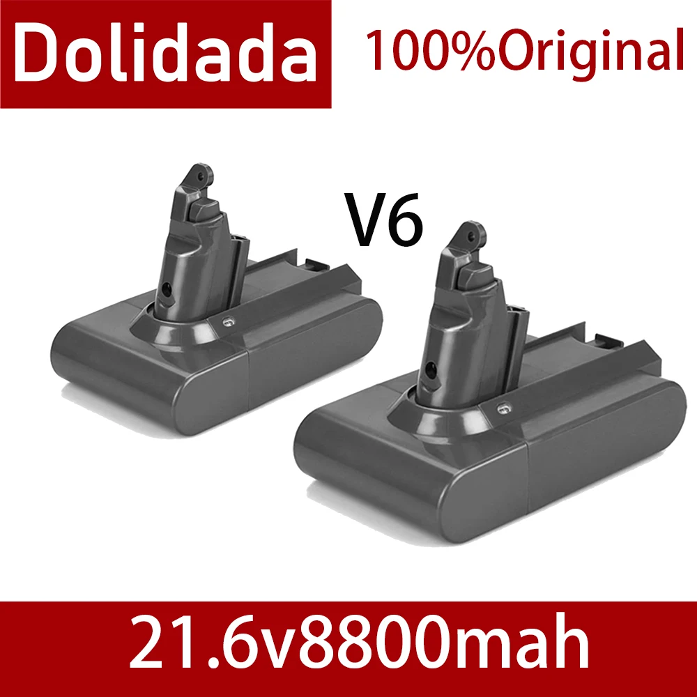 2021s 8800mAh 21.6V Bateria Li-ion para Dyson 6.8Ah V6 DC58 DC59 DC61 DC62 DC74 SV09 SV07 SV03 965874-02 Bateria Aspirador de pó