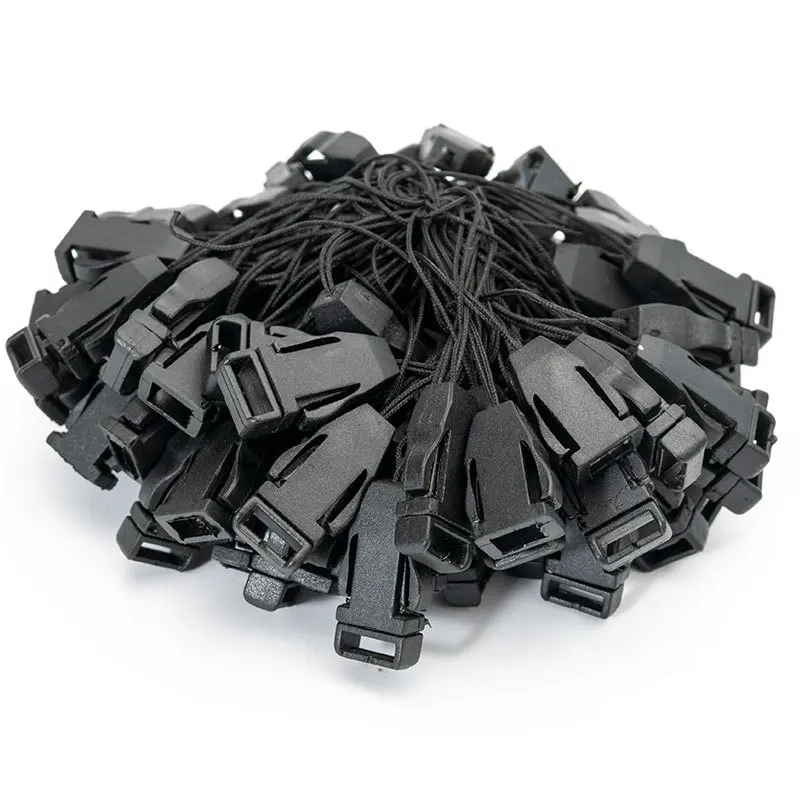 20-100Pcs Mini Black Plastic Buckle Lanyard Buckle Head DIY Hand-Woven Mobile Phone Chain Luggage Hardware Jewelry Accessories shoe lace buckles,lanyard connectors,plastic connectors,paracord accessories