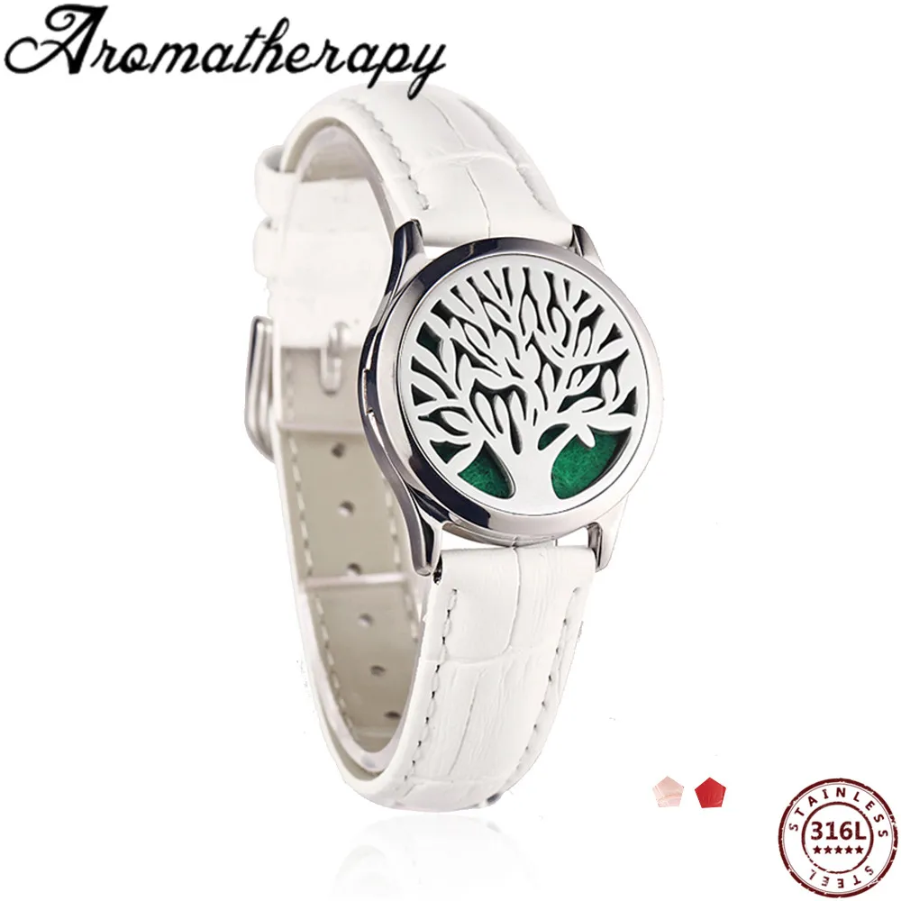 

Aromatherapy Essentail Oil Diffuser Jewellry Aroma Leather Bracelet Watch Stainless Steel Product Bangle Jewelry Dropshipping