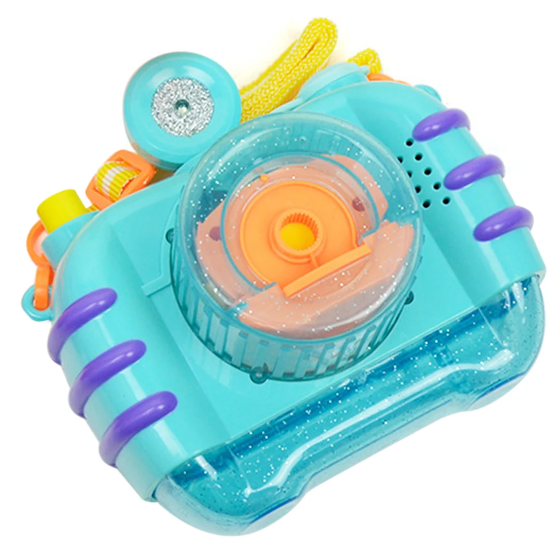 Камера пузырьковая машина музыка пузырь игрушка воздуходувка для детей-розовый