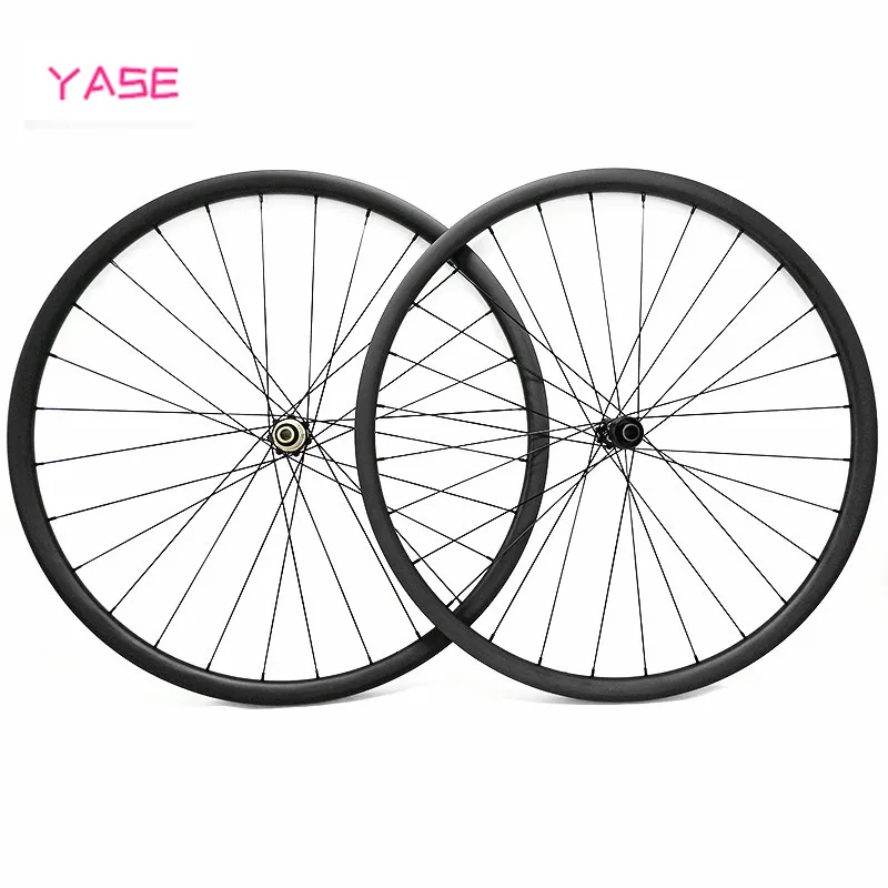 

YASE Ultralight 27.5er carbon mtb disc wheels 27x25mm tubeless bike wheel NOVATEC D411SB-D412SB 100x15 142x12 carbon wheelset