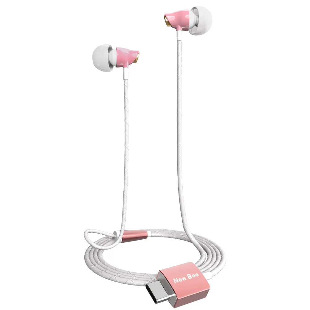 Проводные наушники NewBee type-C с шумоподавлением в ухо HiFi Music Head 29