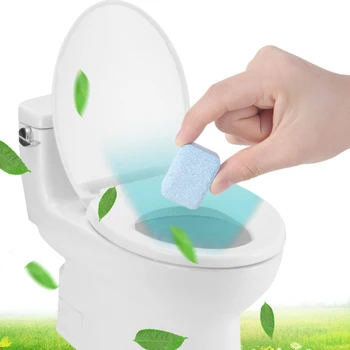 Toaleta czyszczenie tabletki musujące strona główna wielofunkcyjne odkamienianie na żółto i odkażanie sanitarne czyste toalety narzędzia tanie i dobre opinie CN (pochodzenie) 1 pc Dropshipping Toilet Effervescent Tablet 13 63mm