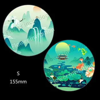 

1 Pc Handmade Large Kit Fancy Ethnic Fan Resin Casting Silicone Mold Traditional Round Silk Fan Mould Art Craft Tools Kit