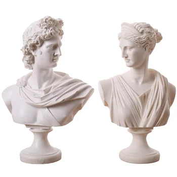 

2020 Sales 31CM Apollo Venus David Belvedere BC: Bonded Marble Resin Sculptural Bust Greek Mythology Home Accessories R07 Statue