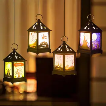 

Pumpkin Lamp Halloween Kids Creative LED Horror Bat Pumpkin Light Hanging Lantern Party Home Decor Garden Spider Witch