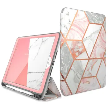 

I-BLASON For iPad 10.2 Case (2019) Cosmo Trifold Stand Smart Case with Auto Sleep/Wake & Pencil Holder,Built-in Screen Protector