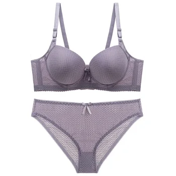 

New Sexy Women's Bra And Panty Set Lace Push Up Underwear And Knickers Lady Lingerie Plus Size 40 42 44 46 48 50 52 C D DD E Cup