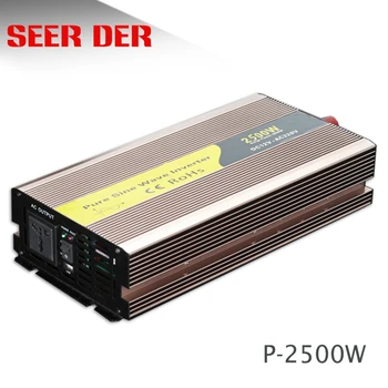 

2500w pure sine wave inverter 2.5kw 24v 220v dc ac 2500 watt solar power inverter