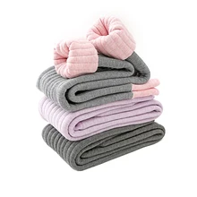 Зимние детские штаны теплые плотные бархатные леггинсы для маленьких девочек детские штаны однотонные леггинсы детские штаны для девочек Теплые длинные штаны