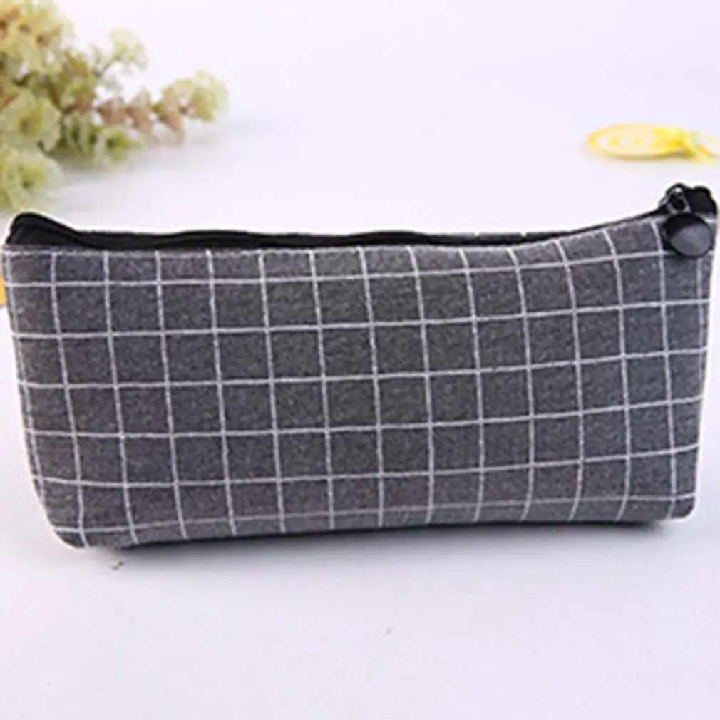 Pencil Case Korean Small Fresh Large Capacity Pen Box Student Stationery Bag Orange | Канцтовары для офиса и дома
