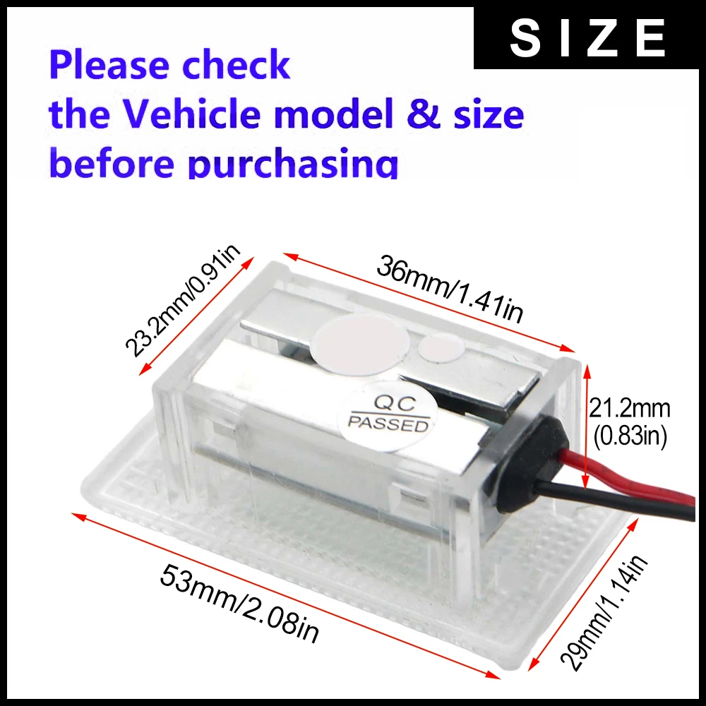 2шт 18SMD светодиодный светильник для двери для Ford Focus 11 Cabriolet Focus MK1 Facelift Escort Fiesta Granada Scorpio
