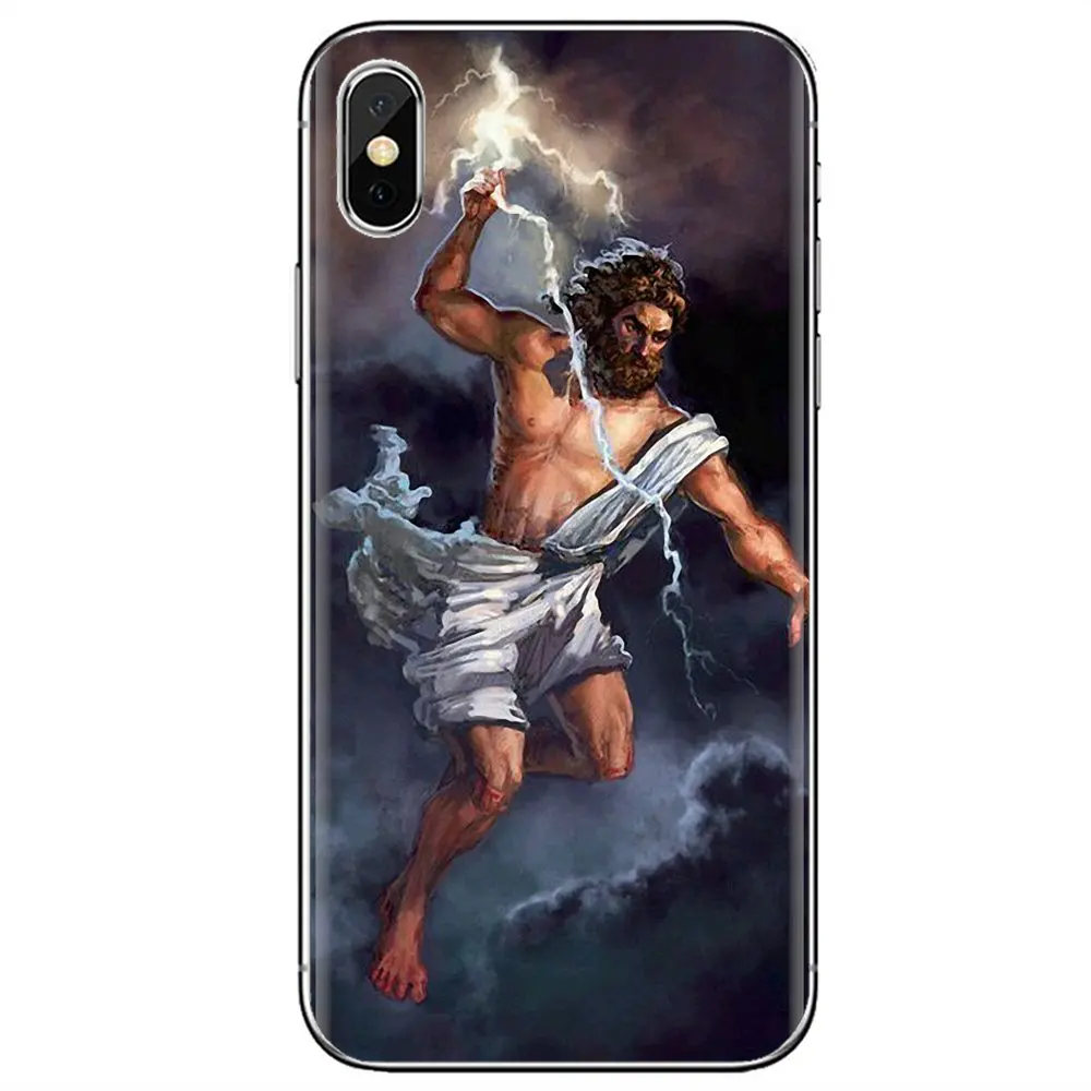 Silicone Phone Skin Case For iPhone 11 Pro 4 4S 5 5S SE 5C 6 6S 7 8 X XR XS Plus Max iPod Touch Zeus Ancient Greek mythology | Мобильные