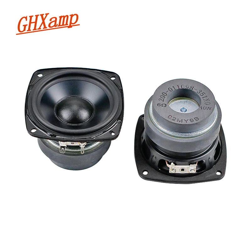 GHXAMP For Sony High-End 3.5 Inch Mid-Bass Speaker Anode Aluminum Cone Midrange Woofer Louspeaker Long Stroke Dual Magnet 1Pairs 2