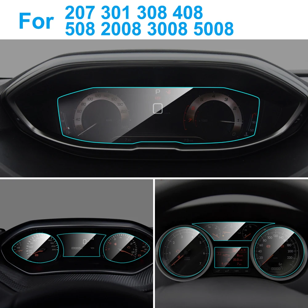 Защитная пленка для экрана автомобильной приборной панели Peugeot 207 301 308 408 508 2008 3008