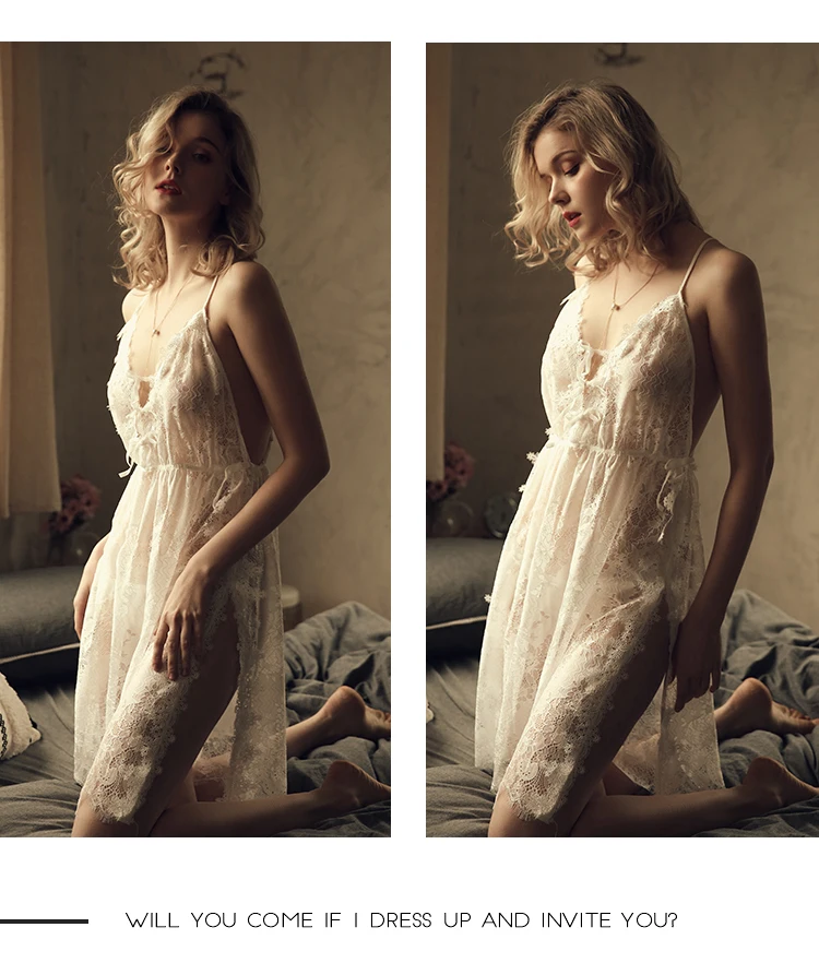 see through lace nightgown 