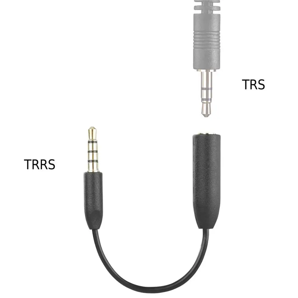 Micro câble adaptateur convertisseur pour TRRS pour iPhone et smartphones Android Sr-uc201 TRS 3,5 mm mâle femelle 