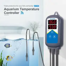 Inkbird Wi-Fi контроллер температуры для аквариума, 306A Двойные розетки термометр для аквариума, водный Террариум с двойными зондами