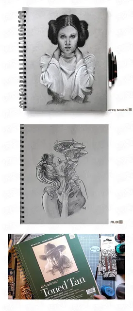 American Strathmore 400 Series Sketchbook Warm Brown/cold Gray Sketch Paper  Скетчбук Для Рисования 8k/16/32k Скетчбук - Sketchbooks - AliExpress