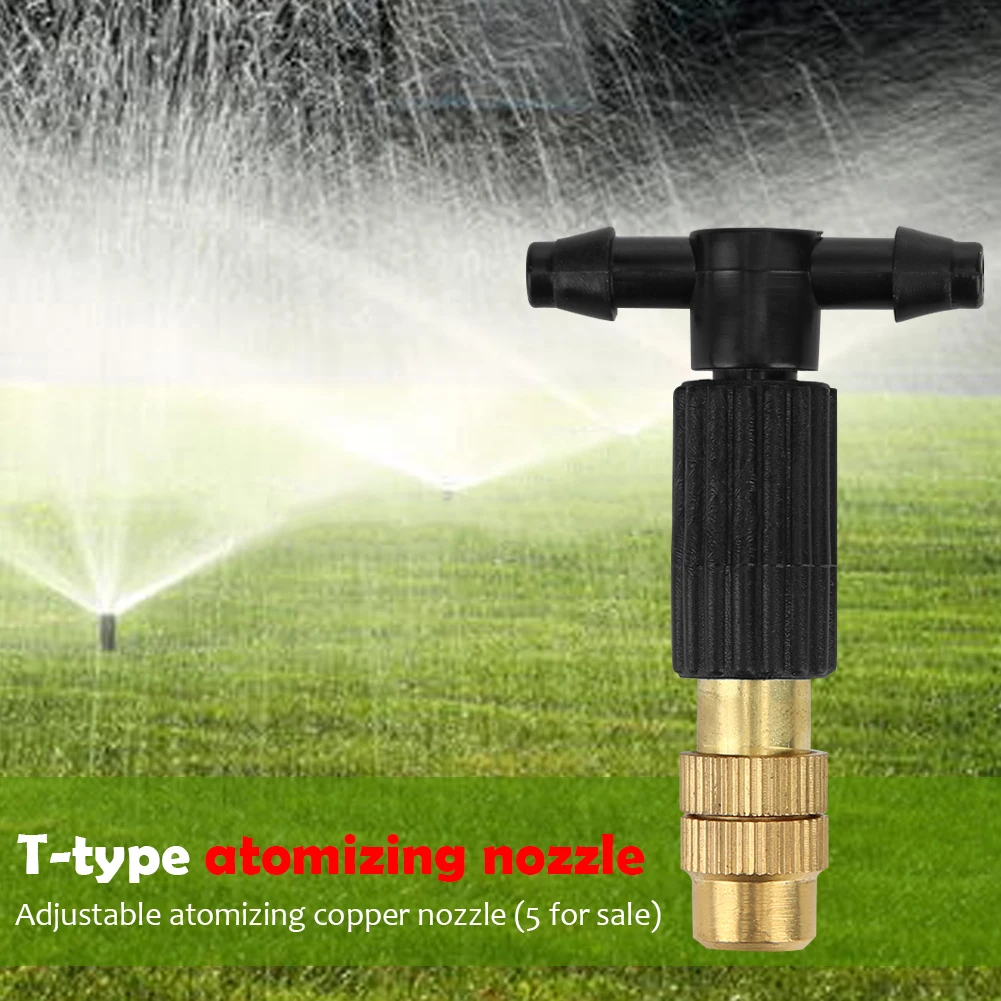 Adjustable Garden Spray Sprinkler Heads Misting Watering Irrigation Nozzle 