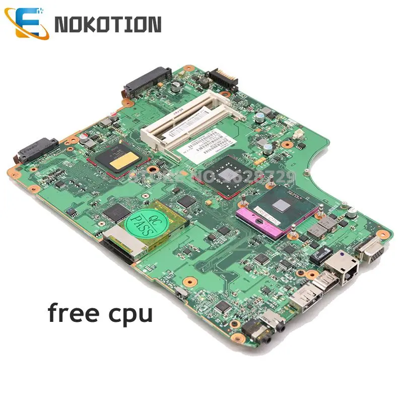 NOKOTION V000198120 1310A2256302 для Toshiba Satellite A500 A505 Материнская плата ноутбука GM45 DDR3 Бесплатный процессор