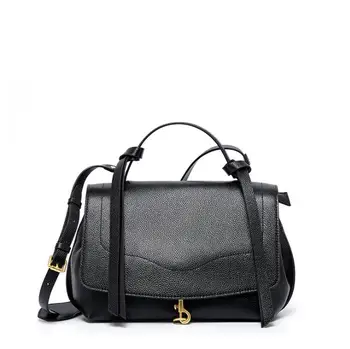 

100% Genuine Leather Handbag Designer European and American Shoulder Bag Head Layer Leather Shoulder Crossbody Bag Lady Bag